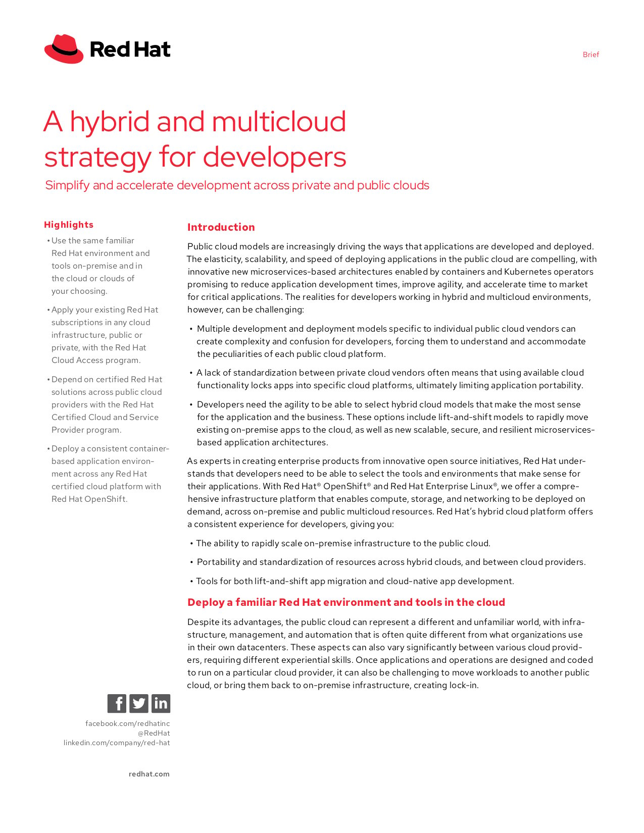 A Hybrid and Multicloud Strategy for Developers_cover