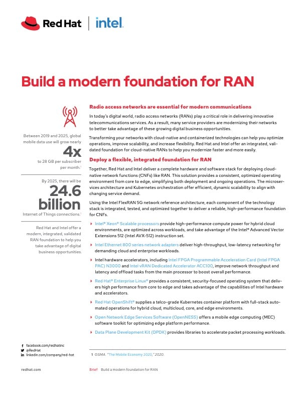 cover_ Build a Modern Foundation for RAN